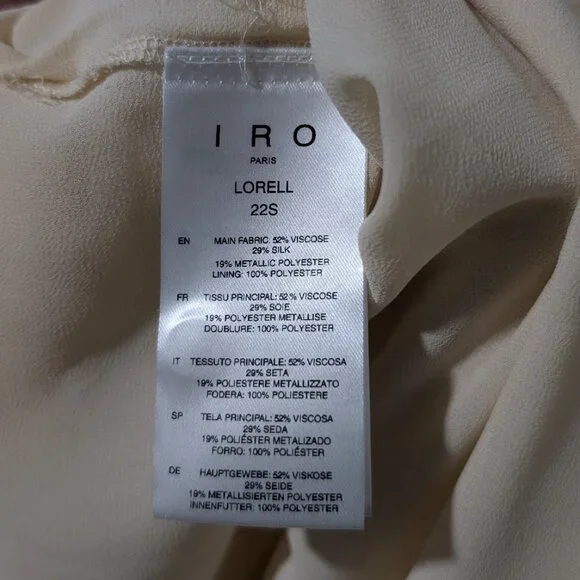 IRO | Lorelle wrap-effect pleated lamé mini dress - Picture 10 of 16